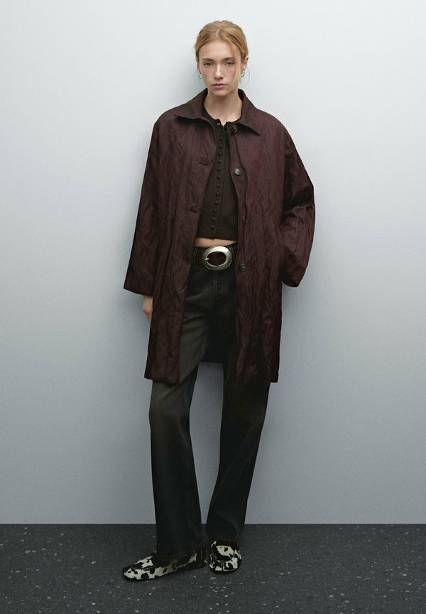 Leather jacket - bordeaux