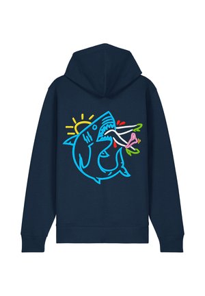 SHARK - Felpa con zip - dark blue