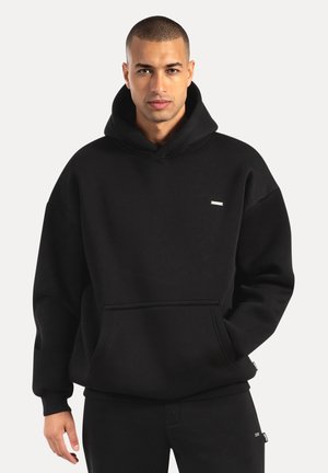 Smilodox DAWSON OVERSIZED - Felpa con cappuccio - schwarz