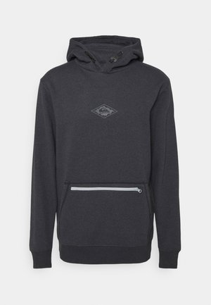 BIG LOGO TECH HOODIE - Felpa con cappuccio - black heather