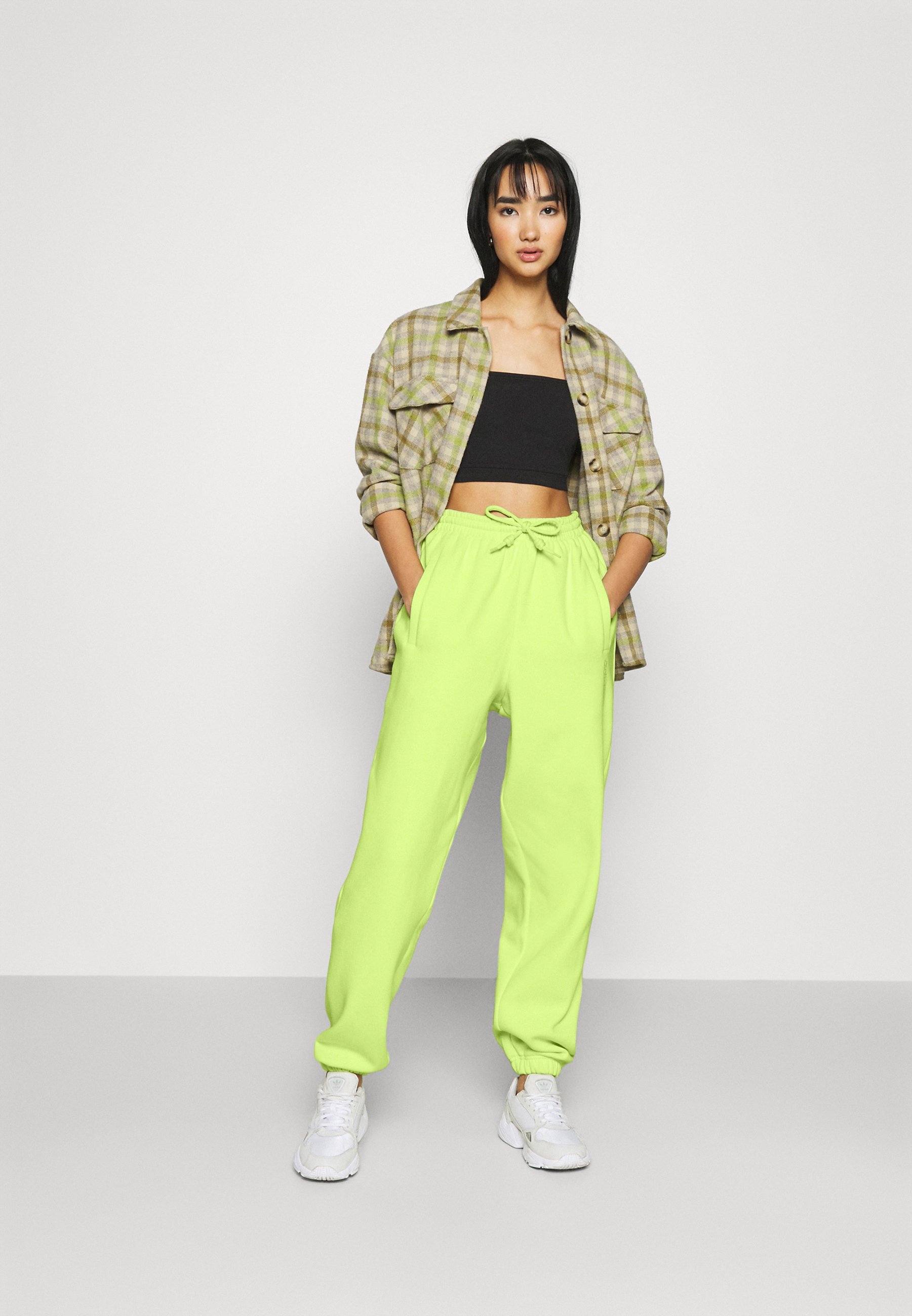 frozen yellow track pants