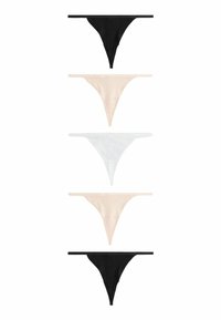 Next G-STRING FIT - KNICKERS 5 PACK - Tango nohavičky - black white nude