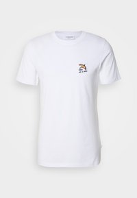 EMBROIDERY TEE - Tricou cu imprimeu - white