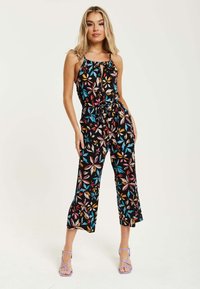 Liquorish FLORAL PRINT WITH STRAIGHT LEGS - Jumpsuit - multi coloured