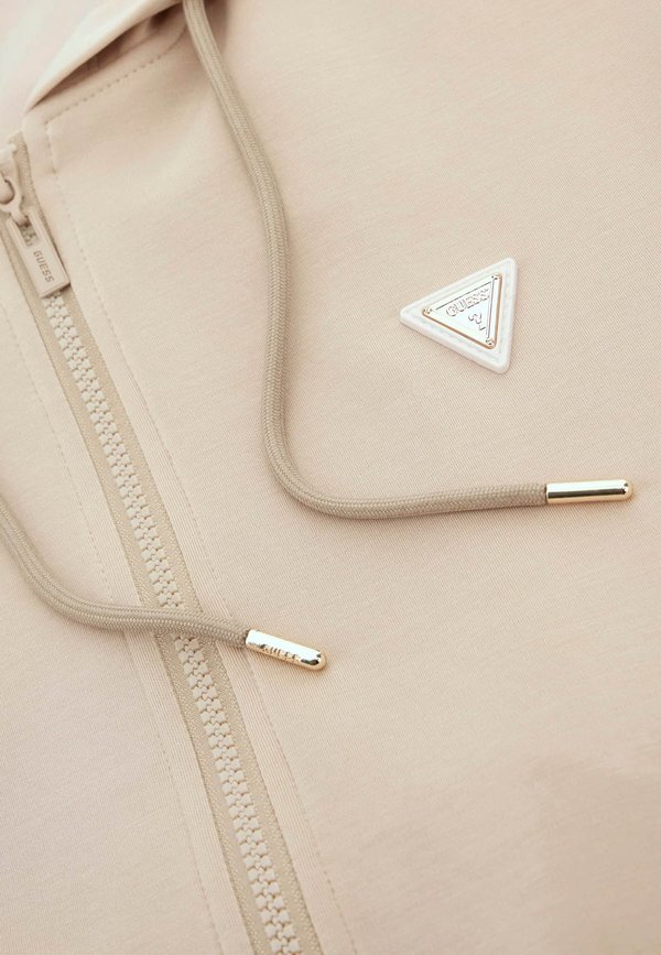 MIT REISSVERSCHLUSS - Zip-up sweatshirt - beige2