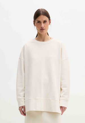 LOGO LOOSE - Sweater - white cotton