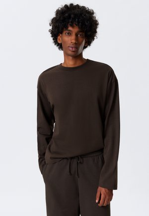 Topper langermet - dark brown