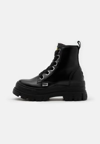 ASPHA LACE UP HI - Plateaustiefelette - black