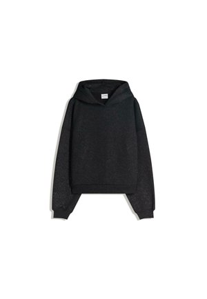 GLITTER HOOD - Bluză de molton - black
