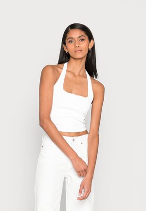 BARE SEAMLESS HALTER TANK STORES - Top - white