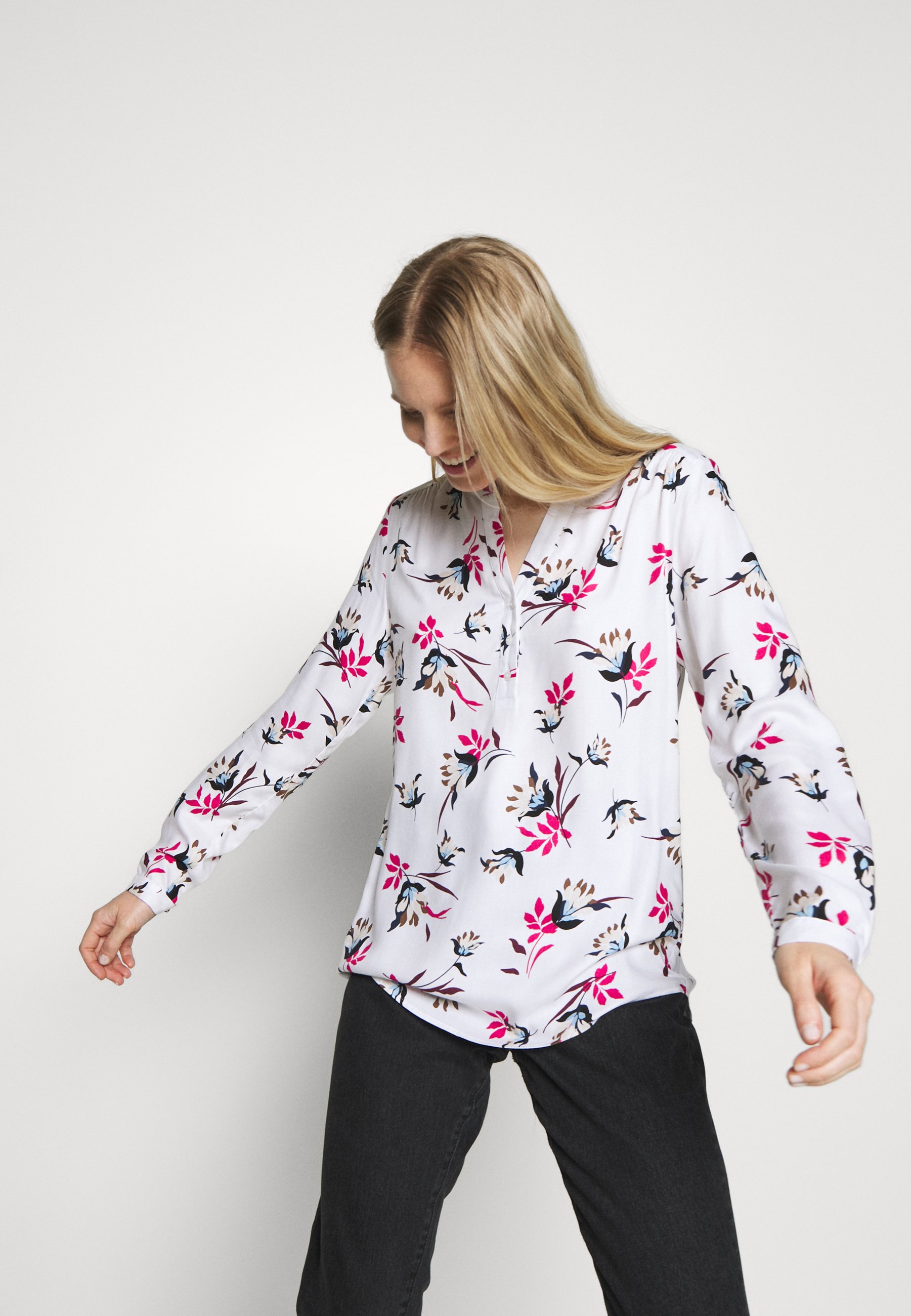 Seidensticker LANGARM Bluser offwhite Zalando.no Seidensticker LANGARM Skjortekjole offwhite Zalando.no