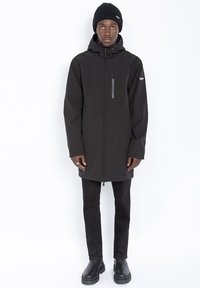 Schott LONG URBAN DÉPERLANT - Veste imperméable - noir