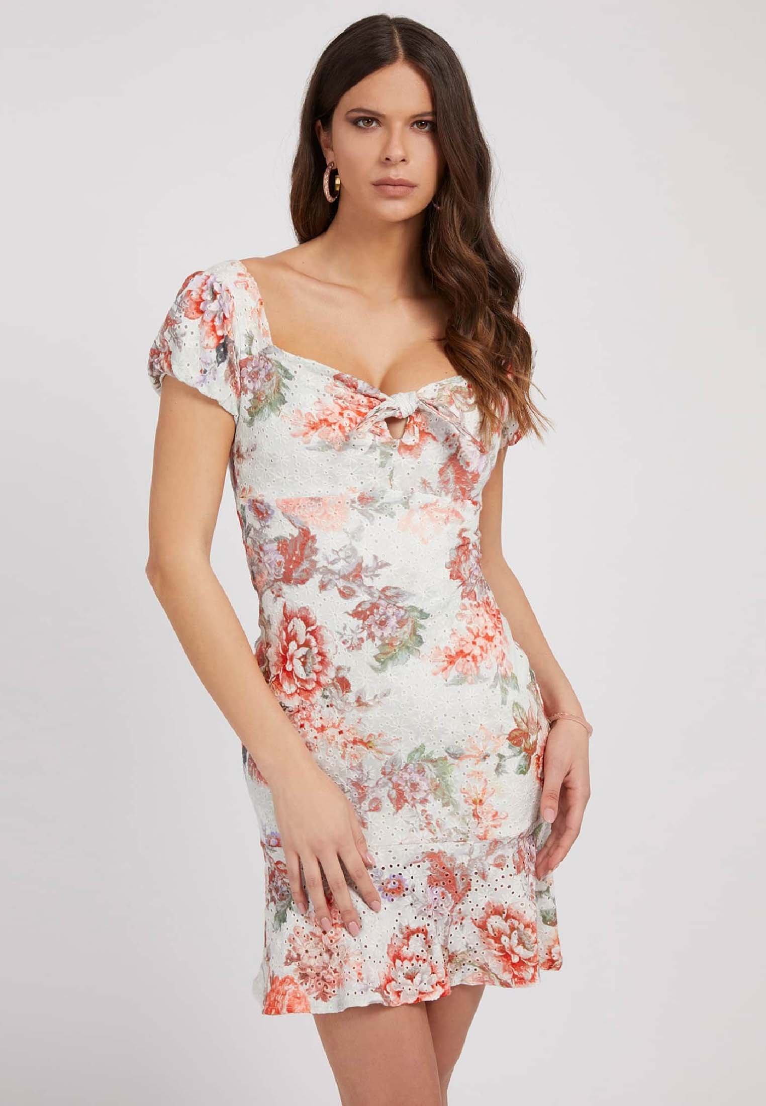 Guess Etuikleid - blumenmuster/weiß - Zalando.de