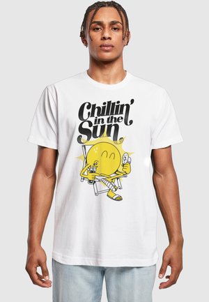 Mister Tee CHILLIN' THE SUN - T-shirt print - white