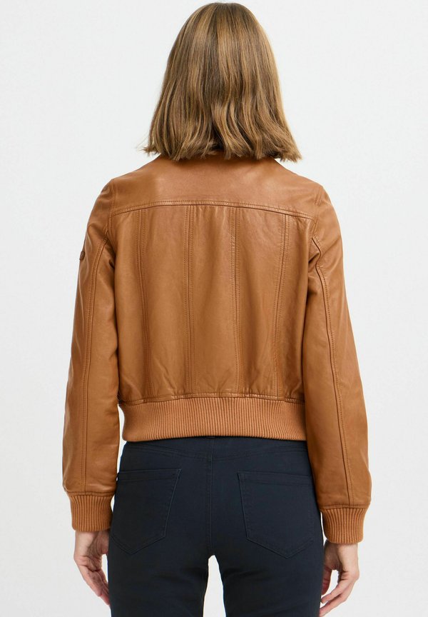 OXDenny - Leather jacket - caramel café2