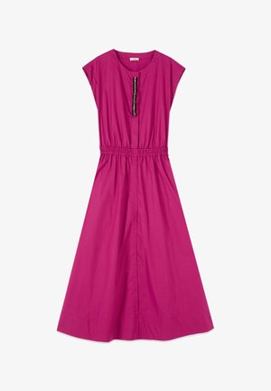 Oltre, VESTITO FLARE CON DETTAGLIO GIOIELLO - Jurk - fucsia