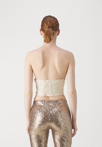 Patrizia Pepe CAMICIA - Top - ivory/shiny gold