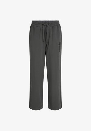 Hallide hallid dressipüksid pehmest kangast, millel on elastne vöökoht, reguleeritavad paelad, sirged sääred ja logo detail külgedel.