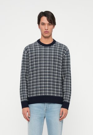 SLHMIKOLAS CREW NECK - Πουλόβερ - sky captain/blue mirage