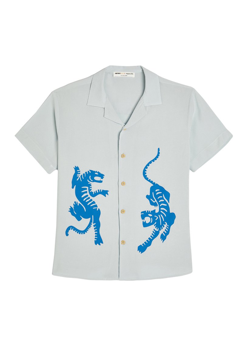 Koton SHORT SLEEVE  - Camisa - blue