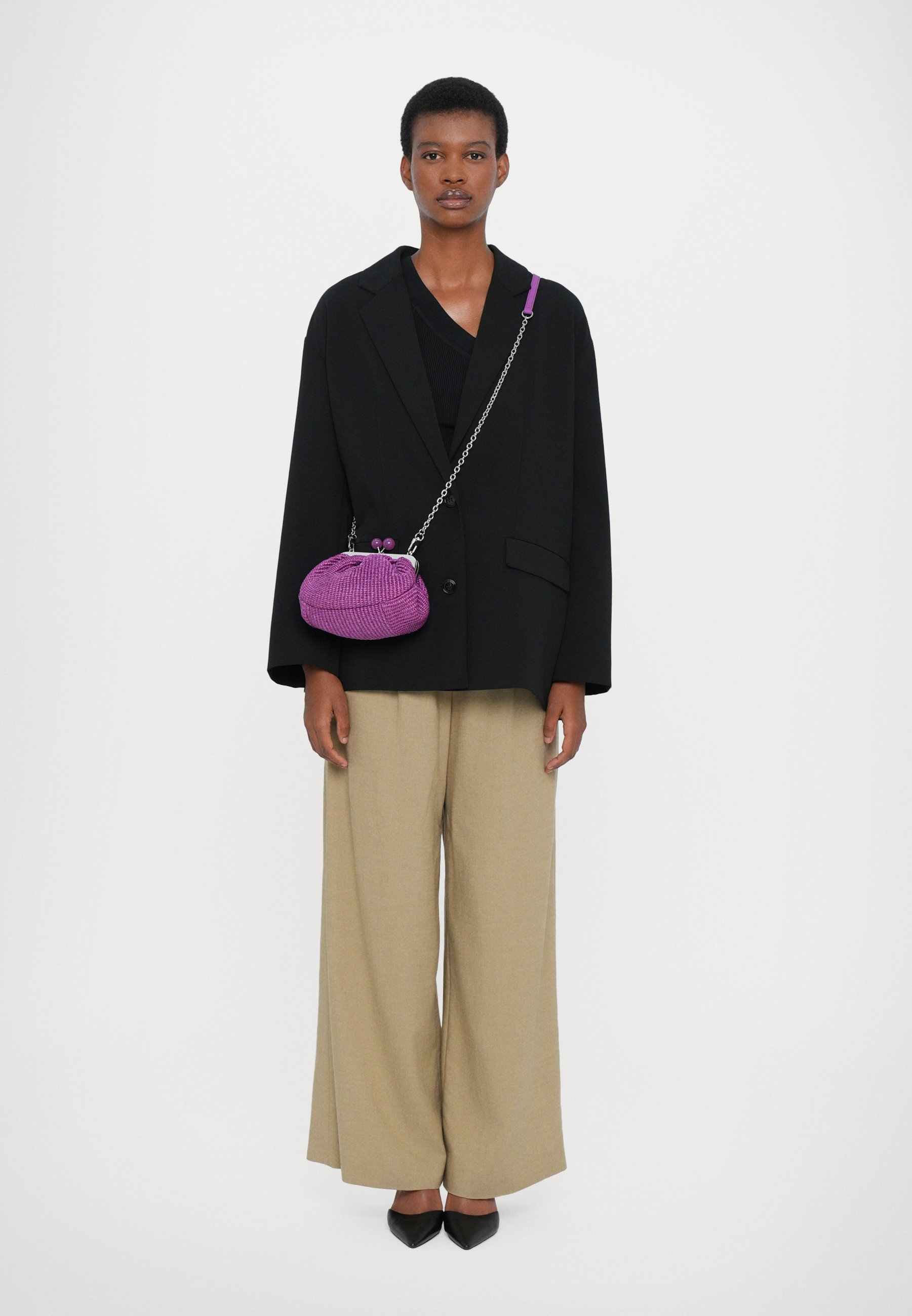 WEEKEND MaxMara PALMAS - Cross body bag - prugna/multi