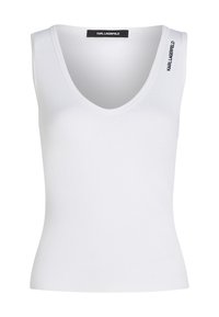 V NECK TANK - Top - white