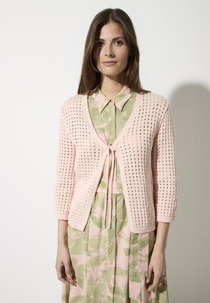 AJOUR 3/4 ARM - Strickjacke - apricot