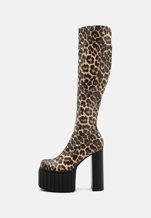 CUT SOME SLACK - Bottes à talons hauts - brown