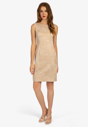 Robe fourreau - beige creme
