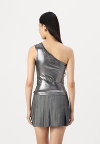 JJXX FUNDA ONE SHOULDER SHINE  - Top - silver