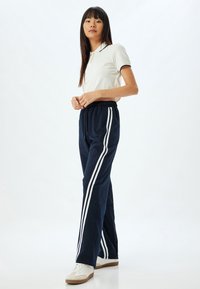 Koton WIDE LEG - Träningsbyxor - dark blue