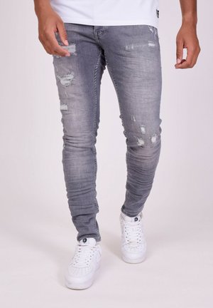 Project X Paris EFFET USÉ - Slim fit jeans - gris