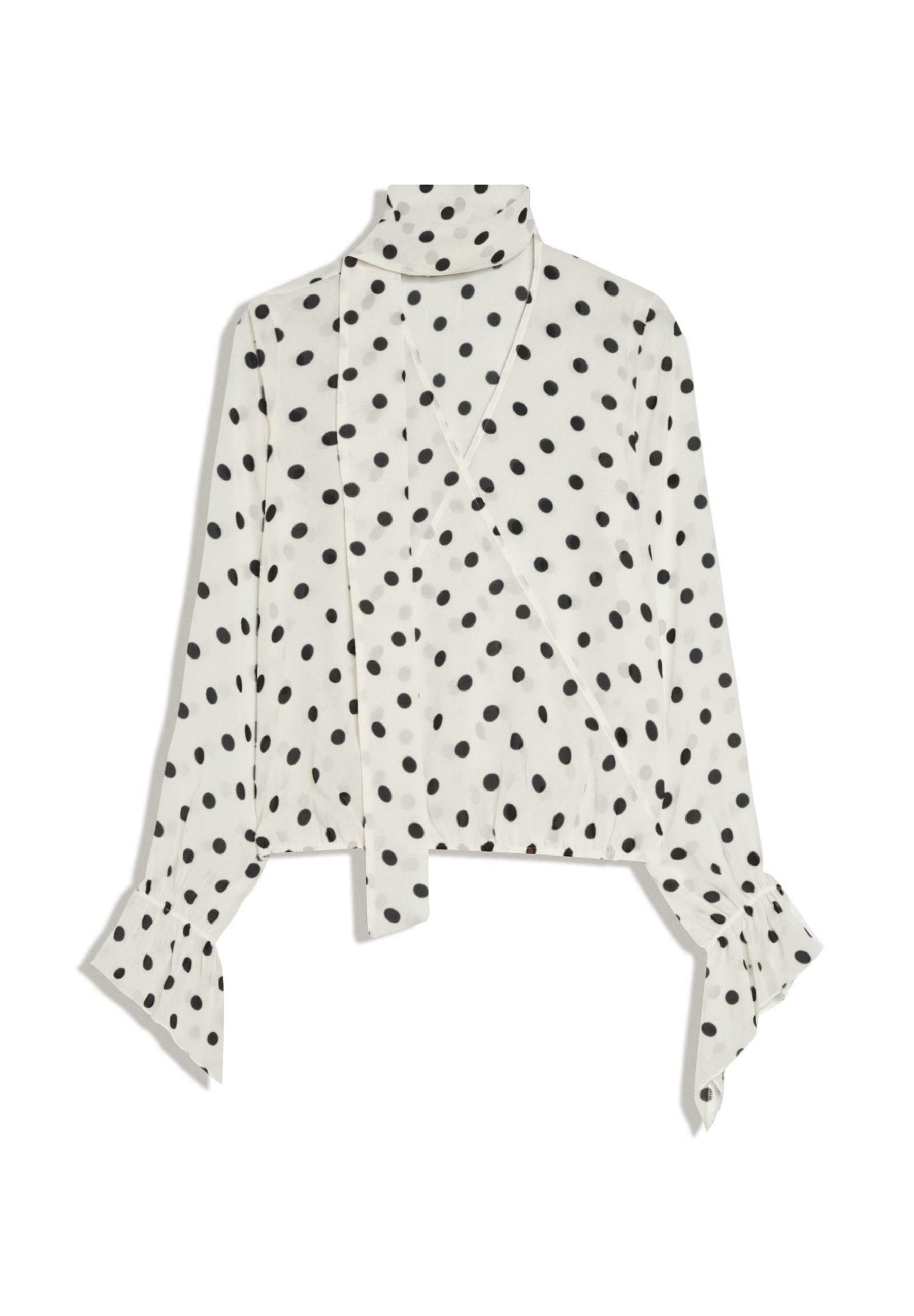 Long Sleeve Surplice Blouse