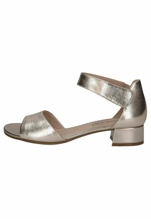 Riemensandalette - platin metal