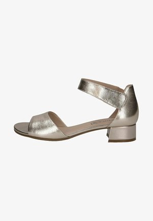 Riemensandalette - platin metal