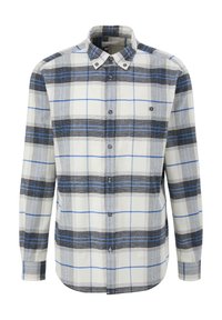 s.Oliver TWILL- MIT KAROMUSTER - Hemd - weiß