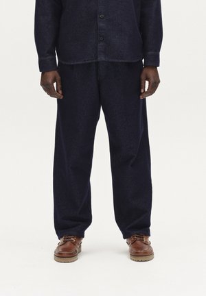 David Chev - Stoffhose - dark navy