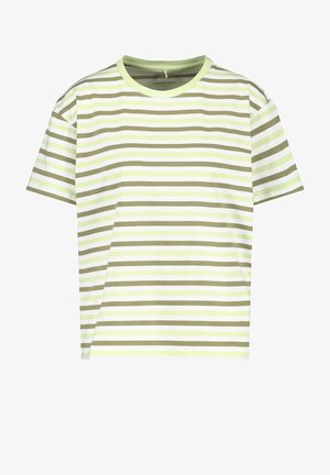 GOTS - Print T-shirt - gruen ringel