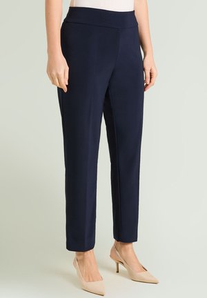 Luisa Viola, PANTALONI PULL-ON DRITTI IN COMPACT STRETCH - Pantalones - blu