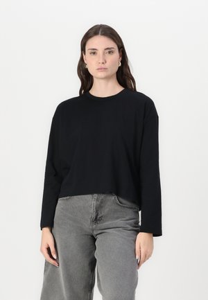 TEE - Pikkade varrukatega topp - true black