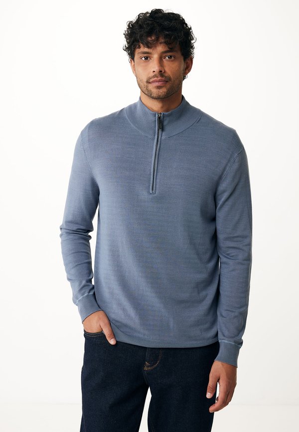 JAMES BASIC HALF ZIP - Strickpullover