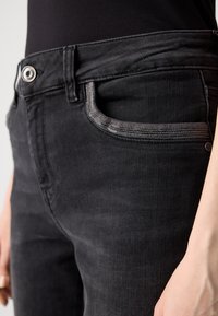 Mos Mosh PERLA - Flared Jeans - dark grey