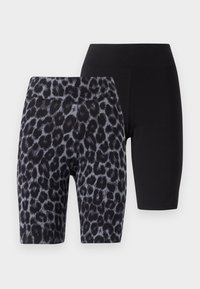 JDYCHARLOTTE 2 PACK  - Lühikesed püksid - black
