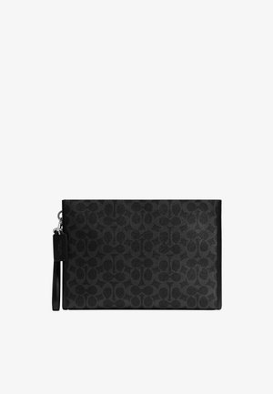 COACH, CHARTER POUCH IN SIGNATURE - Väike käekott - black signature