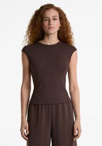 OYSHO - SOFT TOUCH - T-paita - dark purple Pienoiskuva 1
