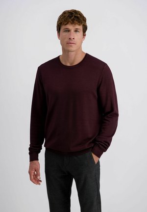 Strickpullover - dunkelrot