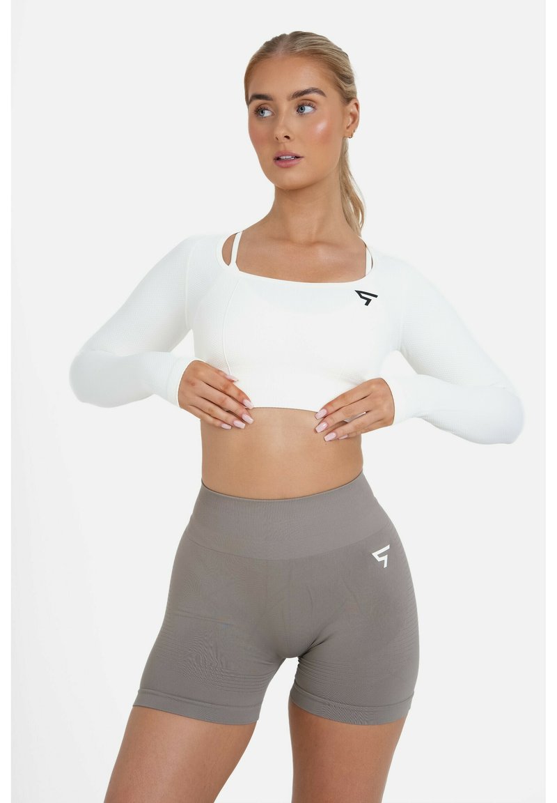 SQUATPROOF LONG SLEEVE RETAINED SEAMLESS  - Top dugih rukava - white