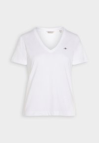 SHIELD V-NECK  - Basic T-shirt - white