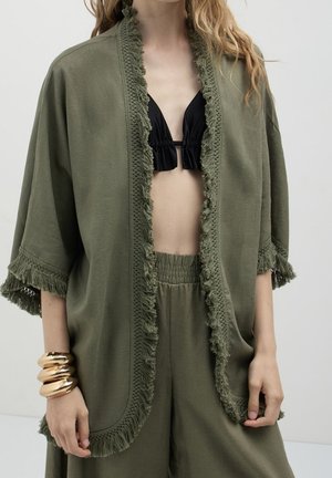 Lichte jas - mottled light green