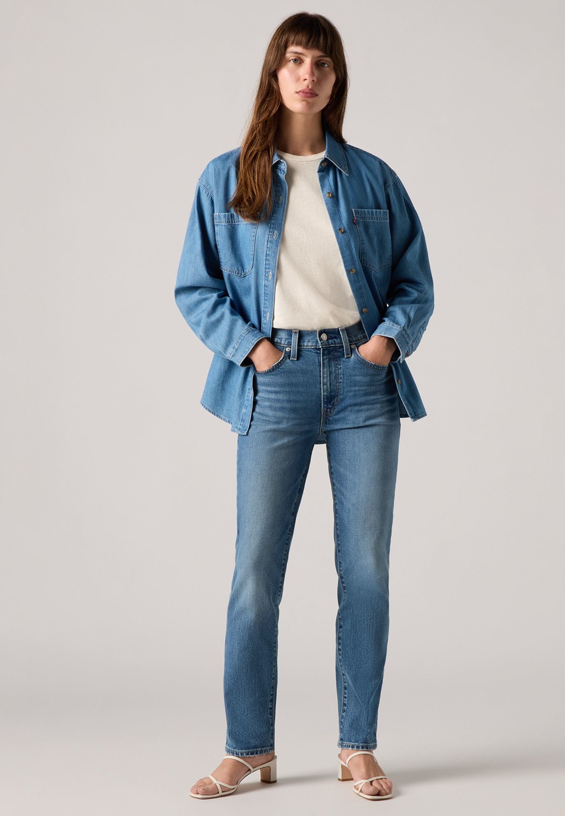 Select étoile Levi's® 724® HIGH RISE STRAIGHT - Jean droit - kick start/denim